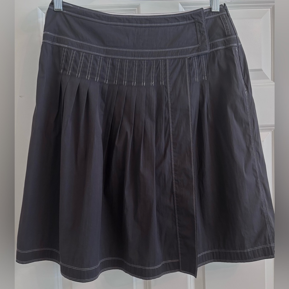 Jil Sander Pleated Faux Wrap Skirt